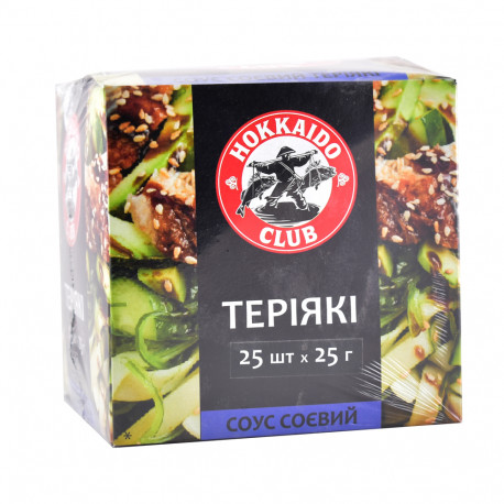 Соус Hokkaido Club соєвий Теріякі саше (25шт x 20г)