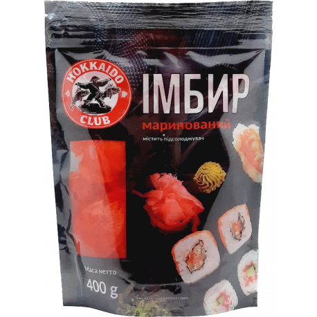 Імбир Hokkaido Club маринований 400г д/п для суші